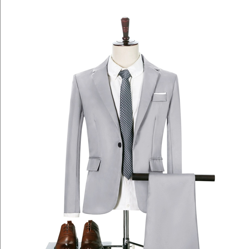 Traje traje de los hombres de tres piezas traje formal de negocios profesional Juventud traje Delgado mejor hombre vestido de novia novio