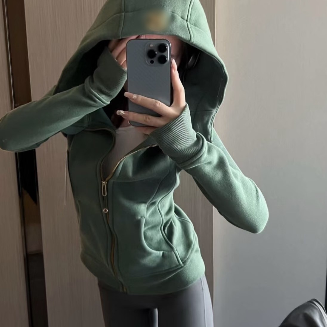 Lulu Style Yoga Clothing Scuba Women's Zip-Up Hoodie Slim-Fit Sweatshirt Casual Yoga Top Jacket