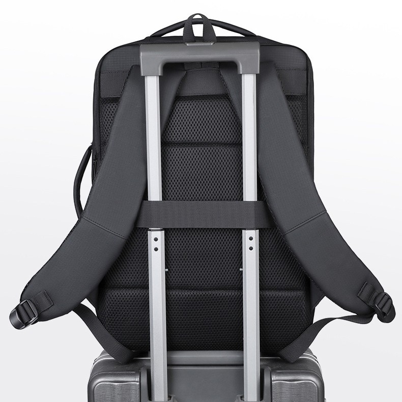 Mochila para hombres de negocios expandible multicapa mochila de computadora al por mayor viajes viajes viajeros mochila de tirón