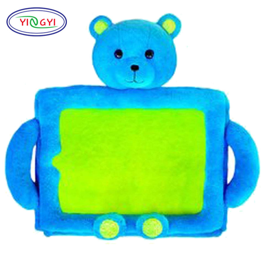 Plush Teddy Bear Flat Cover 9.7 Inch Flat Reading Pillowcase, Soft Padded Flat Cover