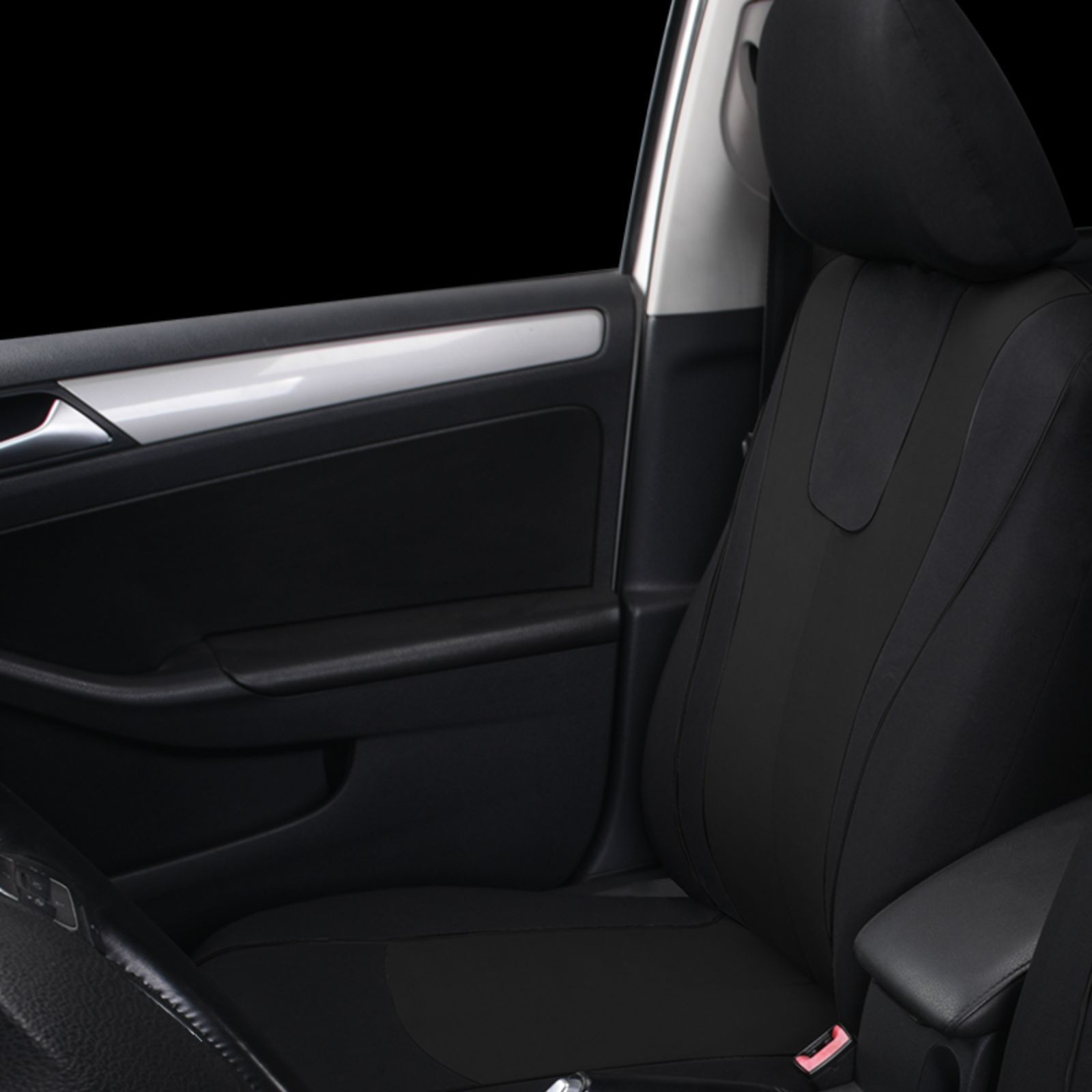 New cross-border elastic fabric vest with decorative details, universal car seat cover for Amazon, Temu, and Mercado