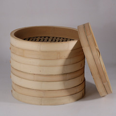 Wok Kitchen Bamboo Large Steamer Basket Export Bay Water Basket Steam Tray 52/54 Steam Rice Handmade Deepened Steam Grid Home Use