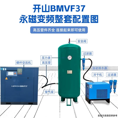 Hava kompressorları — Brand Screw Air Compressor Manufacturer - first-class-energy-efficiency-permanent-magnet-variable-frequency-bmvf37-complete-set