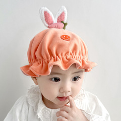 純棉可調節新生兒帽子春秋款女嬰幼兒洋氣超萌可愛胎帽春季寶寶潮