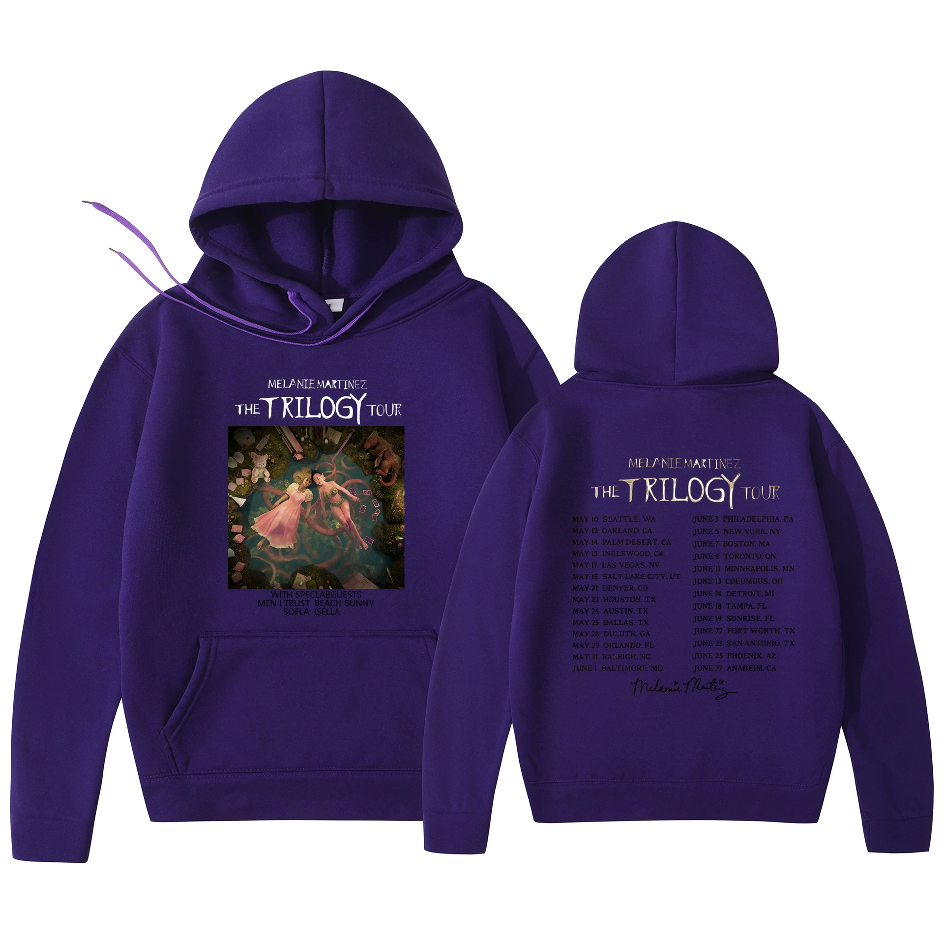 Худи‑пуловер (Foreign Trade) Melanie Martinez «The Trilogy Tour» с принтом, унисекс, размеры S–3XL