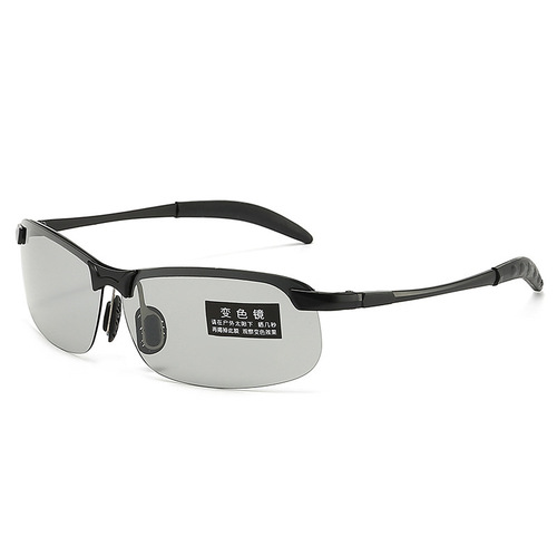2024 New Polarized Color-Changing Day and Night Dual-Use Fishing Travel Sunglasses Trendy Half-Rim Color-Changing Glasses