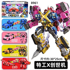 卸売アニメ広告展示高品質ミニ特工隊製品ロボット変形玩具メカ武器玩具