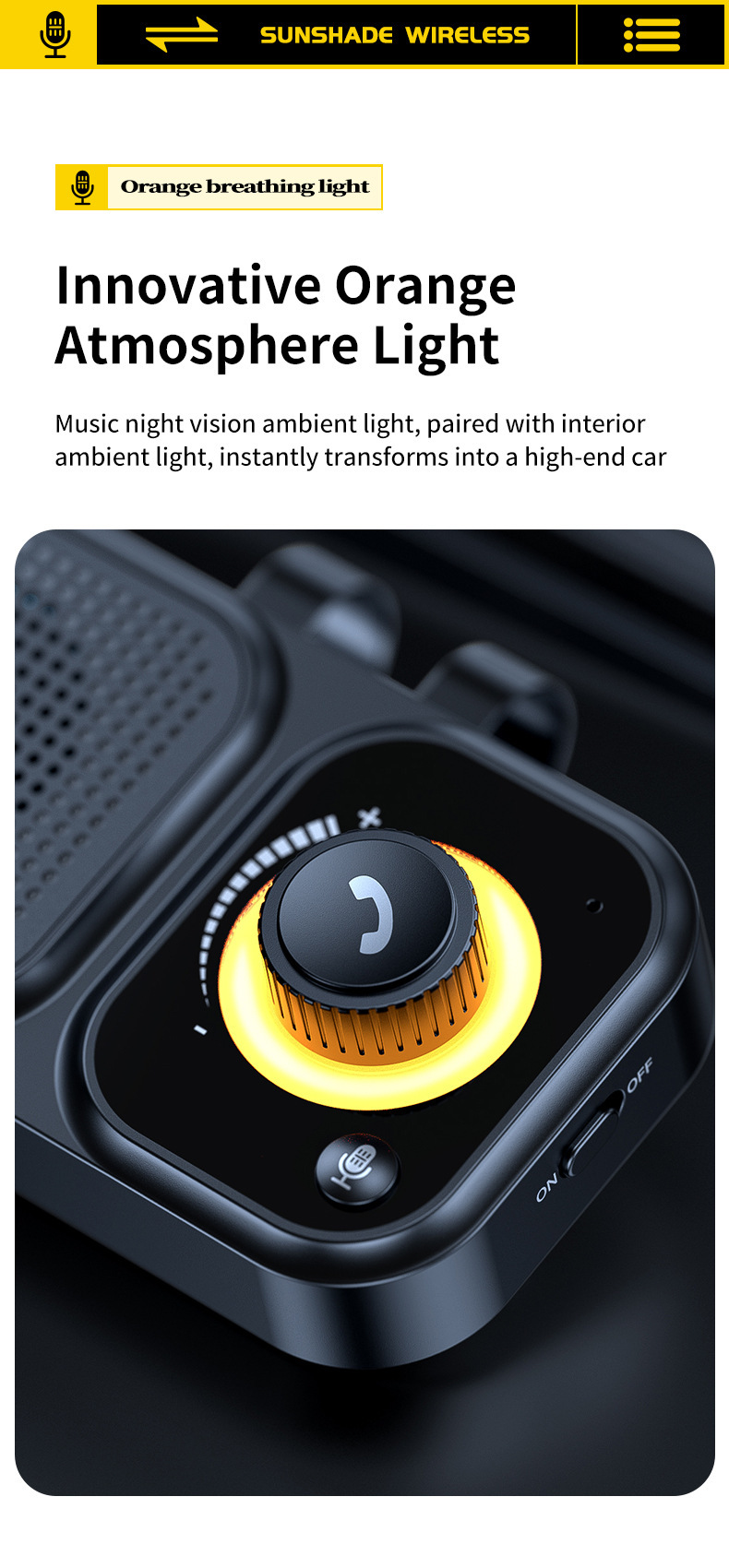 New Bt17 Sun Visor Bluetooth Car Hands-Free Call Noise Reduction Intelligent Sensor Vibration Boot Siri Voice 3W
