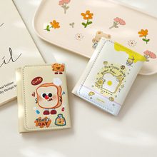吐司面包可爱钱包多功能折叠零钱包卡通证件包wallet跨境一件代发
