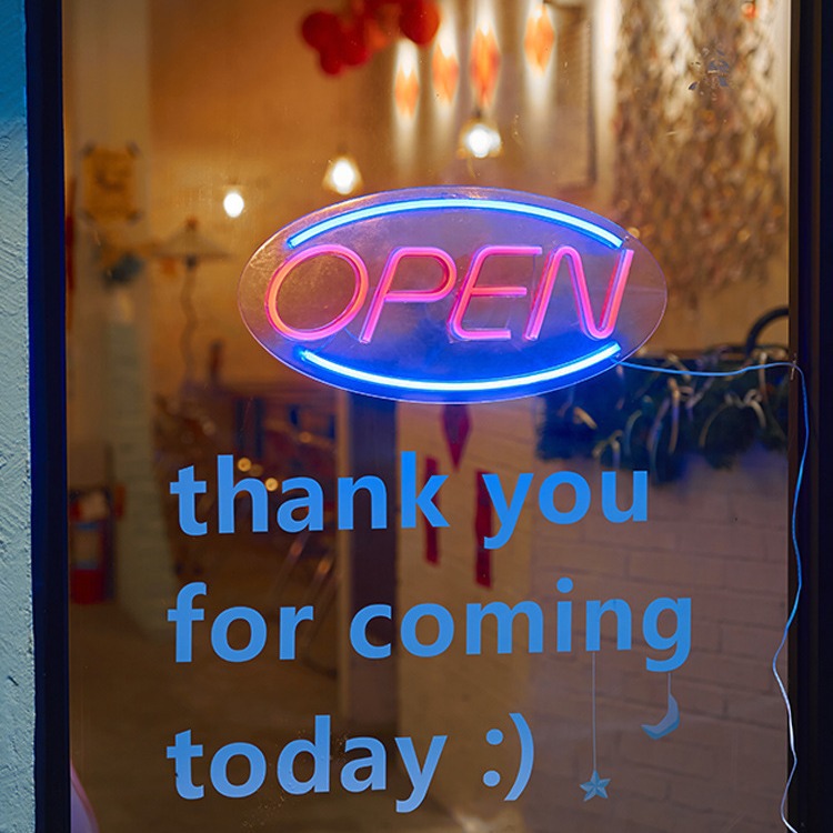 국경 간 재고 공급 새로운 OPRN 네온 스타일링 램프 가게 펜던트 그물 붉은 빛 장식 야간 조명