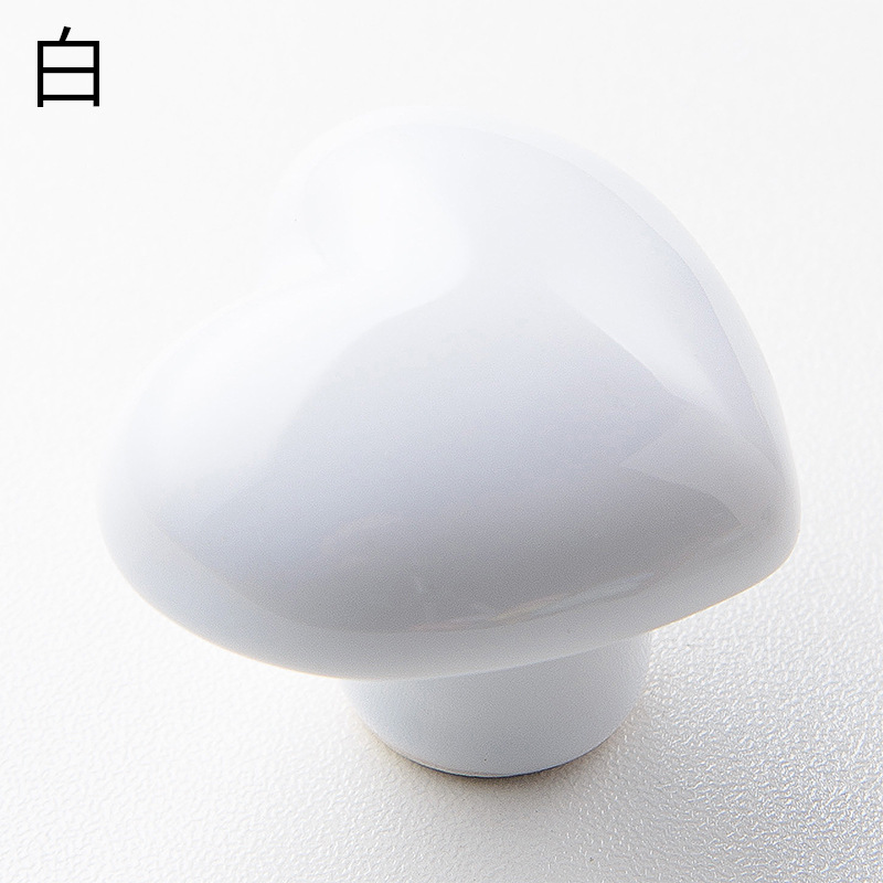 Spot love ceramic manija de armario para niños reposabrazos de armario simple pegajoso manija de puerta gancho de cajón de dibujos animados transfronterizos