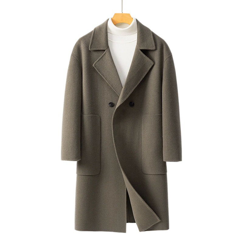 23B705 двухстороннее шерстяное пальто средней и длинной осенью и зимой шерстяное пальто Nissi ветровка высокого класса не кашемировое пальто