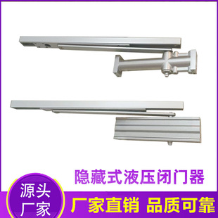 Foshan Manufacturer Hotel Door Slide Rail Concealed Hydraulic Hidden Square Round Concealed Automatic Door Closer