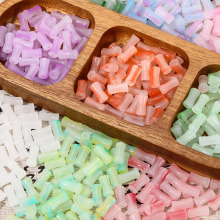 diy饰品配件琉璃珠子竹节珠渐变色散珠隔珠 手串配饰手工串珠材料