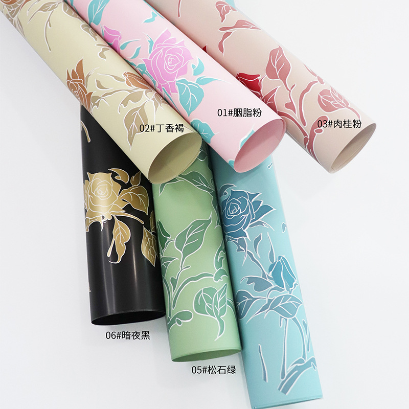 Flor fiesta fábrica al por mayor nuevos productos papilla de flores lipa oro flor florista sensación de alto nivel de paquete de flores envoltura de papel