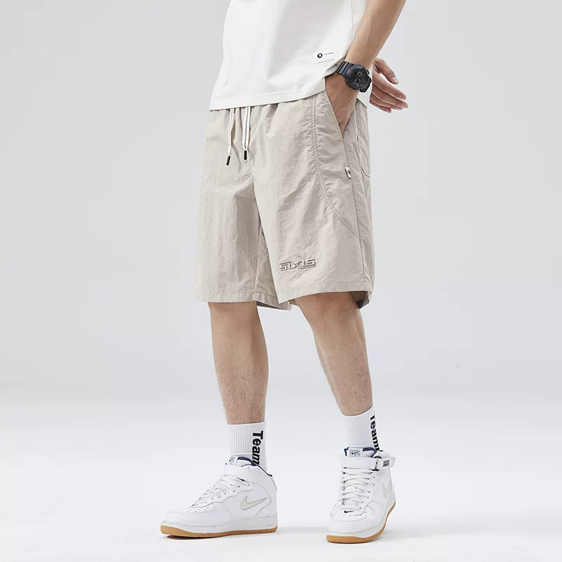 Sports shorts for leisure, breathable beach trousers, loose fit