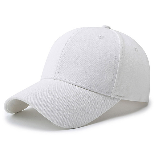 New high-quality all-pure cotton glossy cap spring and autumn solid color hat men's casual all-match baseball cap