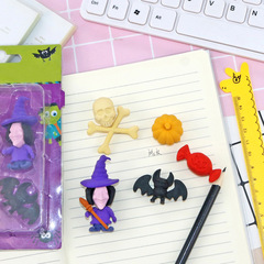Creative Halloween Rubber Cartoon Eraser Clean and Cute Festival Stationery Gift Student Correction Eraser