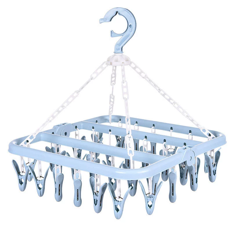 Plastic hanger, children's socks, windproof drying rack, 32