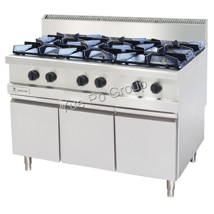 INTECH天然气六头平头炉下掩门柜 （700）