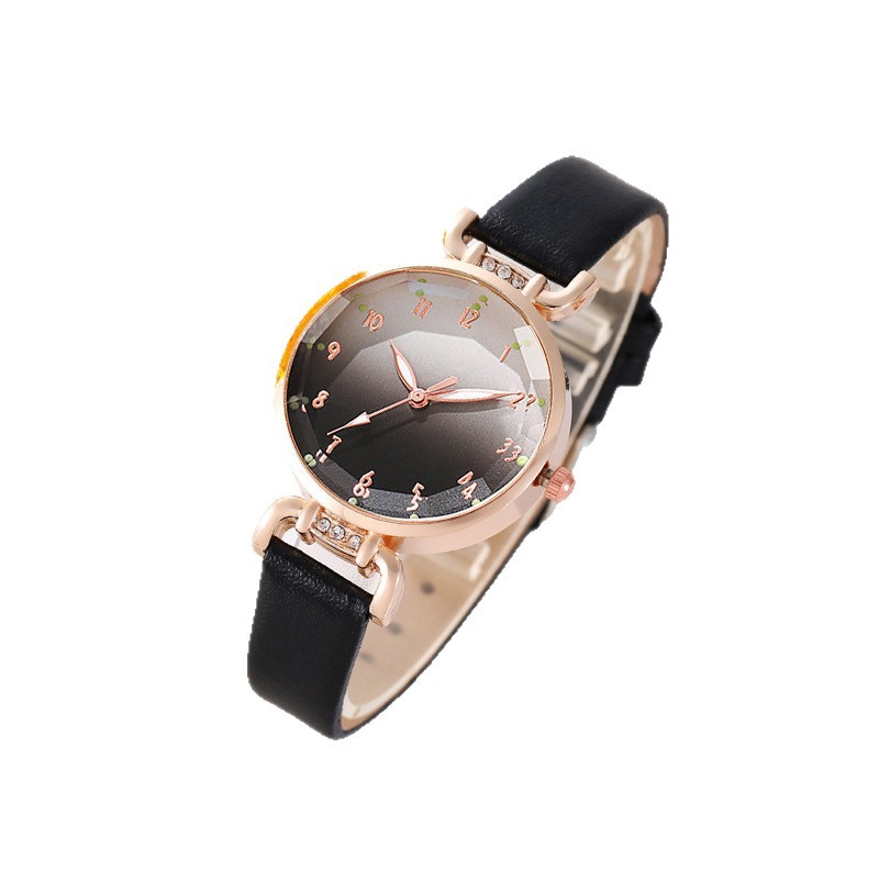 TEMU explosión reloj damas rosa versátil color casual relojes de cuarzo comercio exterior fábrica en vivo al por mayor image 5