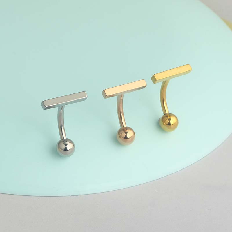 Holiday, Daily Occasion 304 Stainless Steel Material 1 Piece Belly Rings Simple Style Classic Style Solid Color 304 Stainless Steel Plating Belly Rings