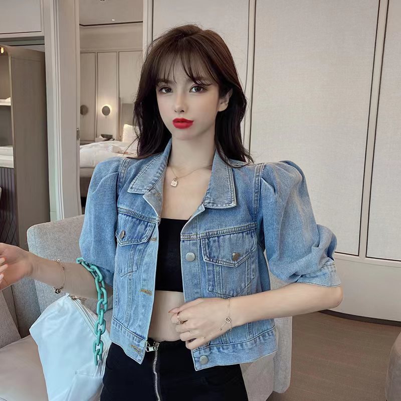2026 New Cross-Border Amazon Temu Foreign Trade Denim Jacket Spring and Autumn Casual Versatile Women's Short Jacket 2026 New Cross-Border Amazon Temu Foreign Trade Denim Jacket Spring and Autumn Casual Versatile Women's Short Jacket
