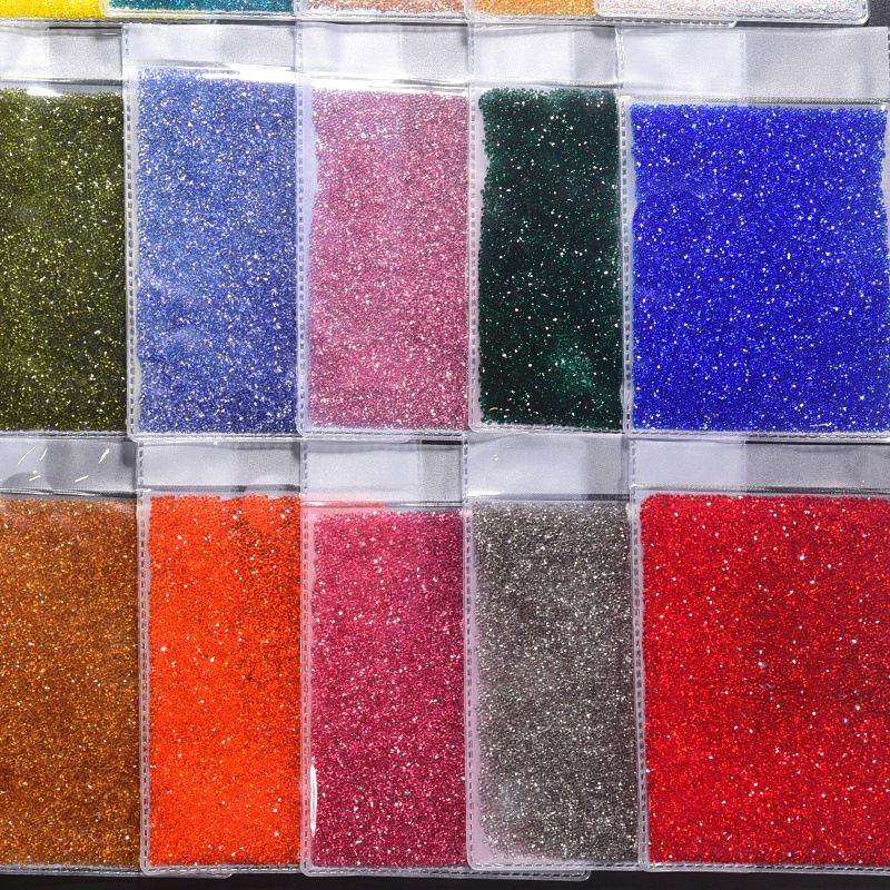 Micro-diamond nail art jewelry pointed bottom rhinestone color transparent flash Diamond elf beads diy nail art accessories rhinestone wholesale