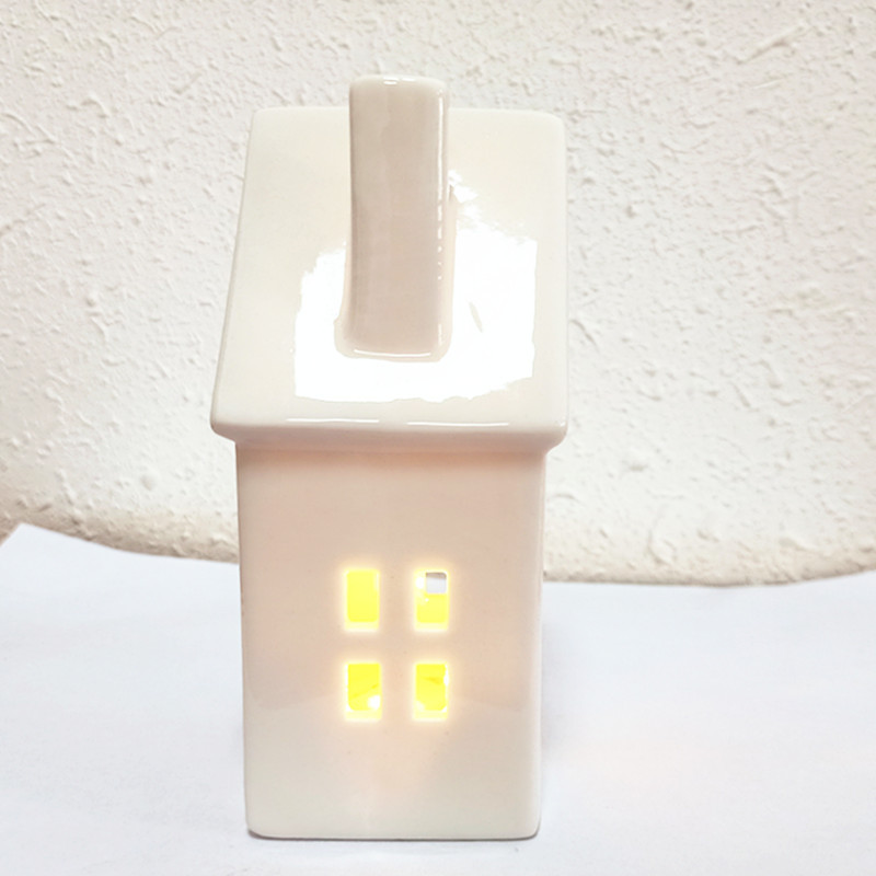 Decoración transfronteriza lámpara de viento cerámica decoración de la casa creativa luz nocturna Navidad nueva atmósfera de casa pequeña luz LED