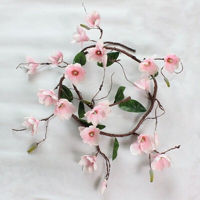 Magnolia Flower Vine Wall Hanging Ceiling Pipe Fake Flower Vine Artificial Green Plant Artificial Green Plant Decoration Magnolia Flower Vine Wall Hanging Ceiling Pipe Fake Flower Vine Artificial Green Plant Artificial Green Plant Decoration