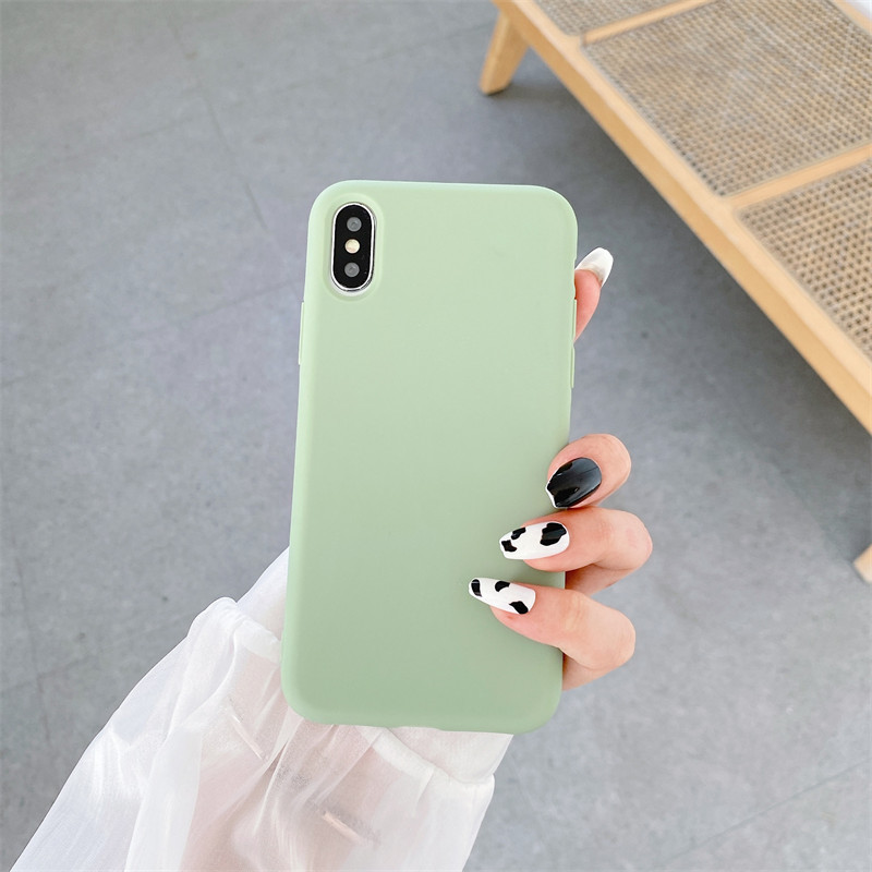 Adecuado para iPhone14/11 funda de teléfono de silicona apple XSMAX esmerilado XR funda suave 7 apple 12Pro material 8p
