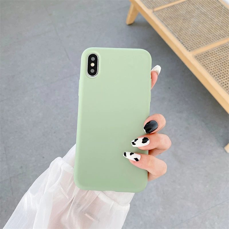 Яблоко, совместимый силиконовый чехол для телефона, матовый iPhone 12, iPhone12 Pro, iphone, 11