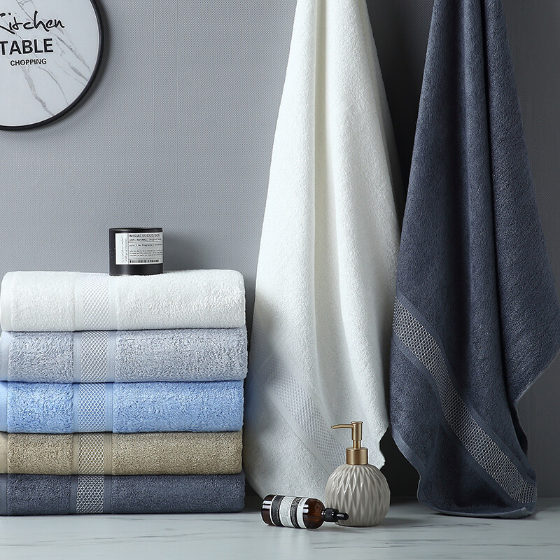 Bamboo Fiber Bath Towel Factory Direct Sales Bamboo Pulp Fiber Adult Towel Quilt Blanket Wholesale Household Water Absorption