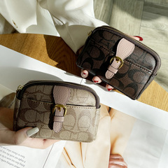 European and American exquisite Internet celebrity printed coin purse women's zipper multi-functional hand small purse clutch bag large capacity high-end