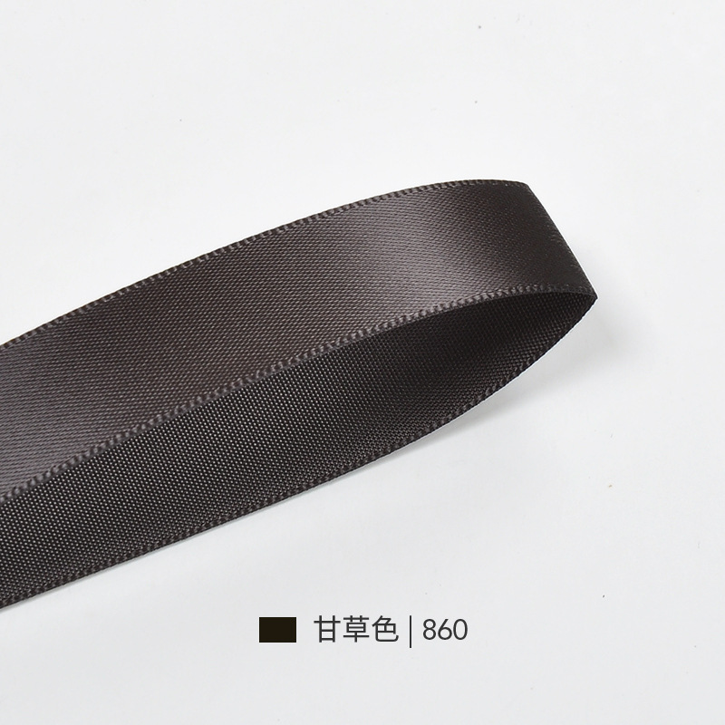 Yao Ming color café oscuro embalaje flor cinta arco cinta de poliéster caja de regalo cinta jacquard cinta al por mayor