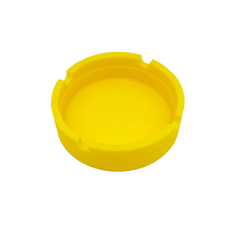 Portable round silicone ashtray Creative personalized multifunctional silicone ashtray Complete functions High-temperature resistant
