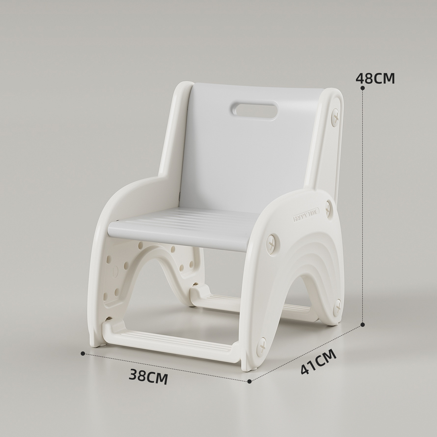 Muebles de plástico para niños al por mayor, jardín de infantes grueso, adultos pueden sentarse, bebés de 1 - 3 años tienen asiento de taburetes respaldados. image 8