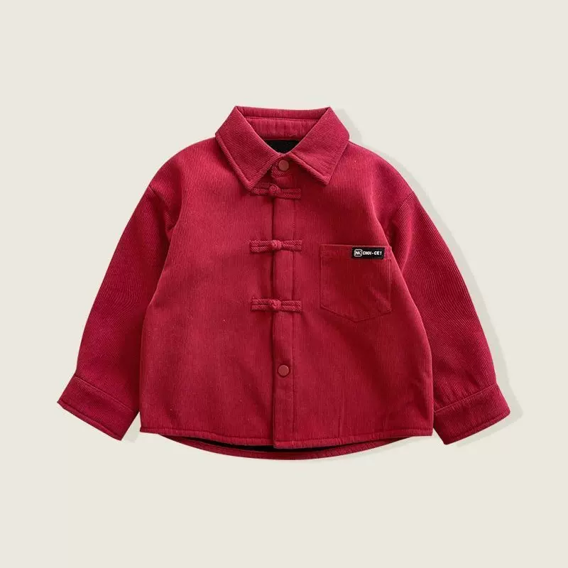 男童汉服冬季宝宝过年喜庆衣服秋冬新中式儿童拜年服冬装男孩唐装