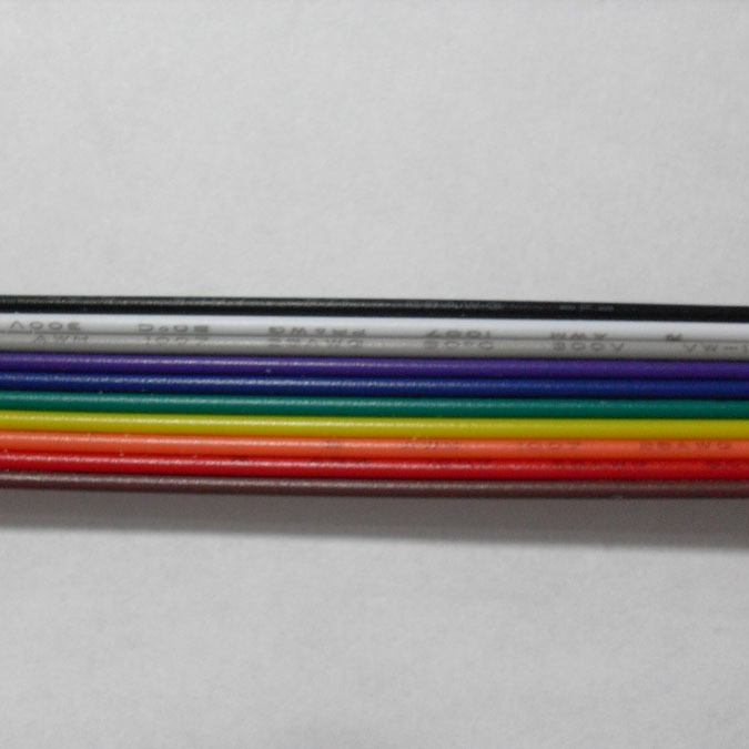 厂家生产加工各种pvc彩排线颜色可自由组合价格便宜质量好彩色并