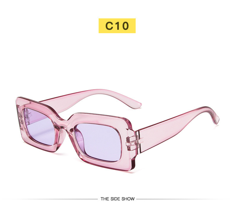 New Fashion Net red sunglasses women Retro Square small frame cross-border sunglasses personalized colorful hip-hop glasses wholesale_voghion.com
