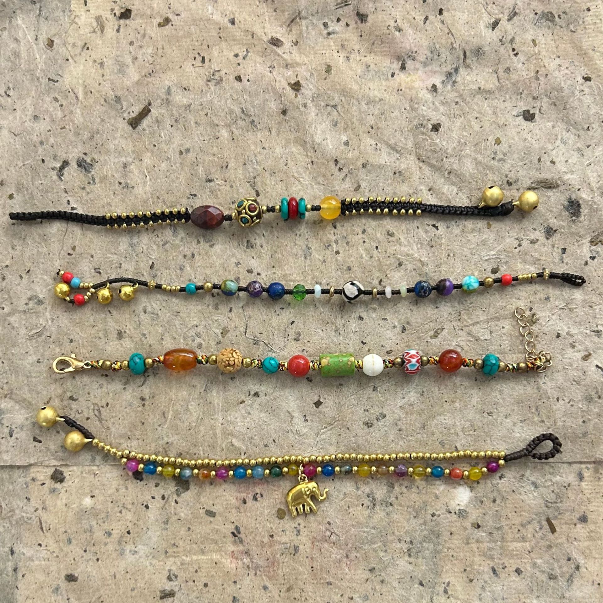 Retro ethnic demi-season bracelet