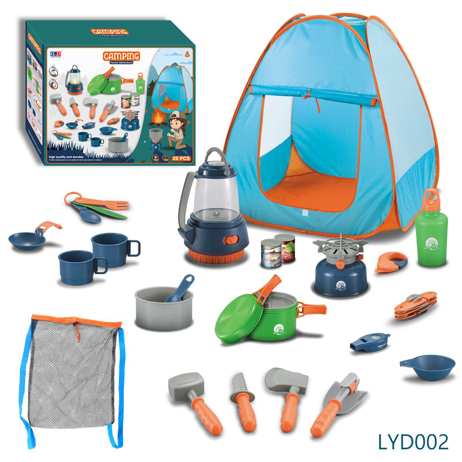 Juego de vajilla educativa para niños, para camping, picnic, con walkie-talkies, utensilios de cocina, para jugar al aire libre.