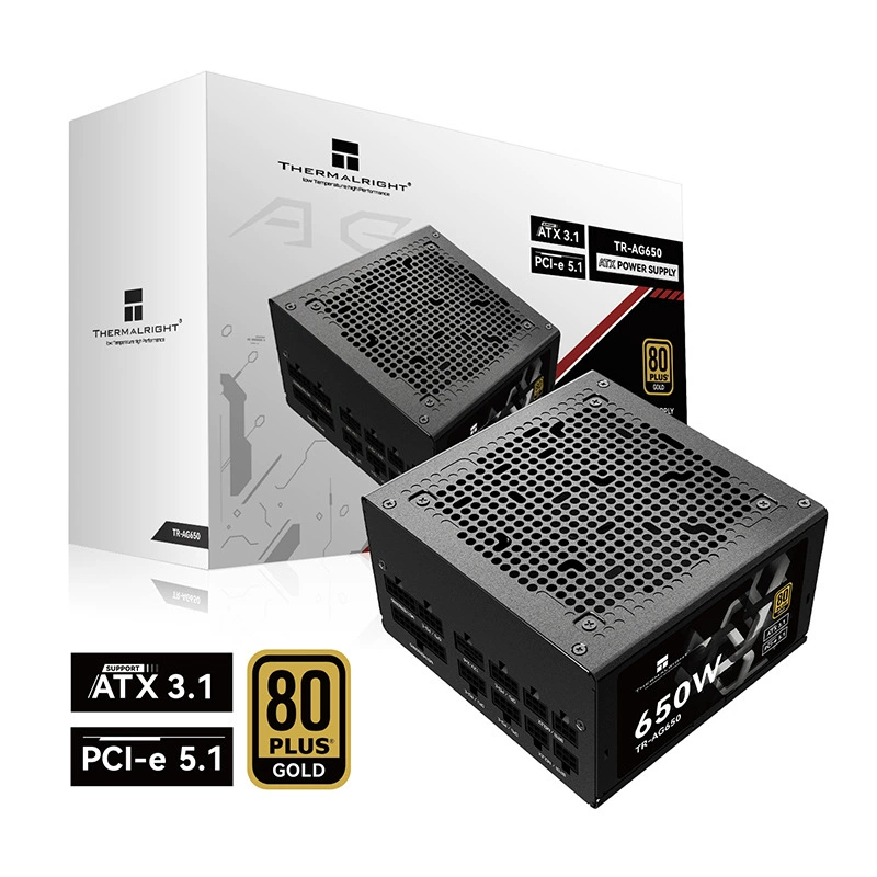 利民 TR-TG650 блок питания для компьютера, нативный ATX3.1, золотой год, полностью модульный PCIE5.1, rated 650W