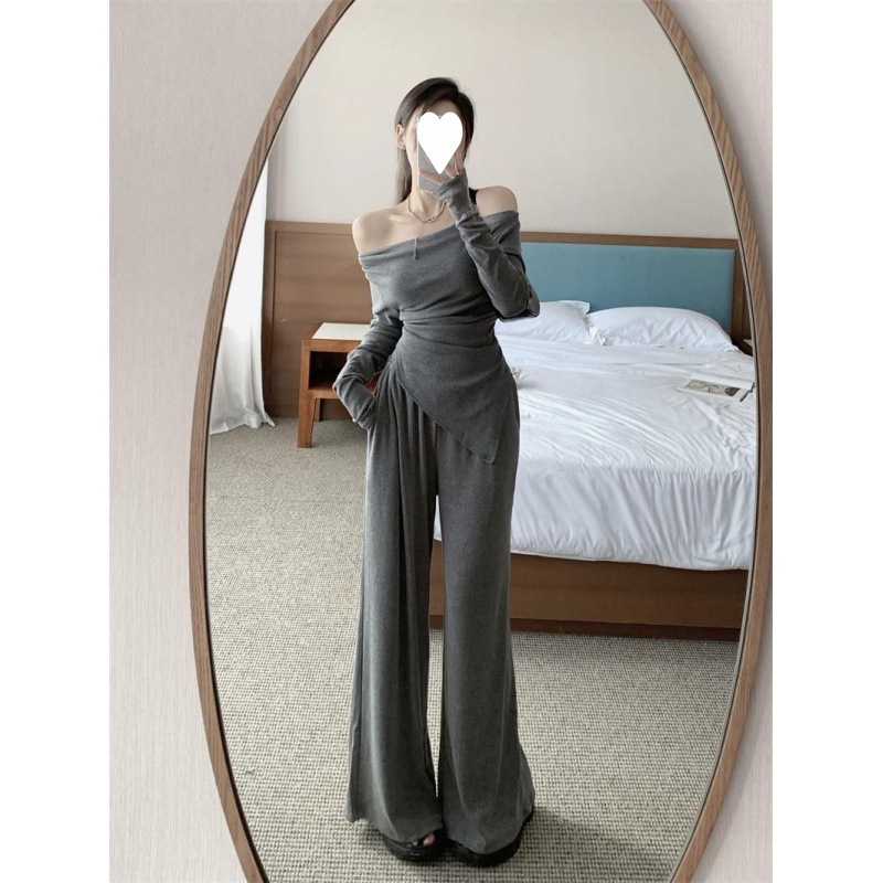 Fall/Winter OOTD Outfit Set 2026 New Style Knitted Top and Pants Two-Piece Set with a High-End Look Fall/Winter OOTD Outfit Set 2026 New Style Knitted Top and Pants Two-Piece Set with a High-End Look