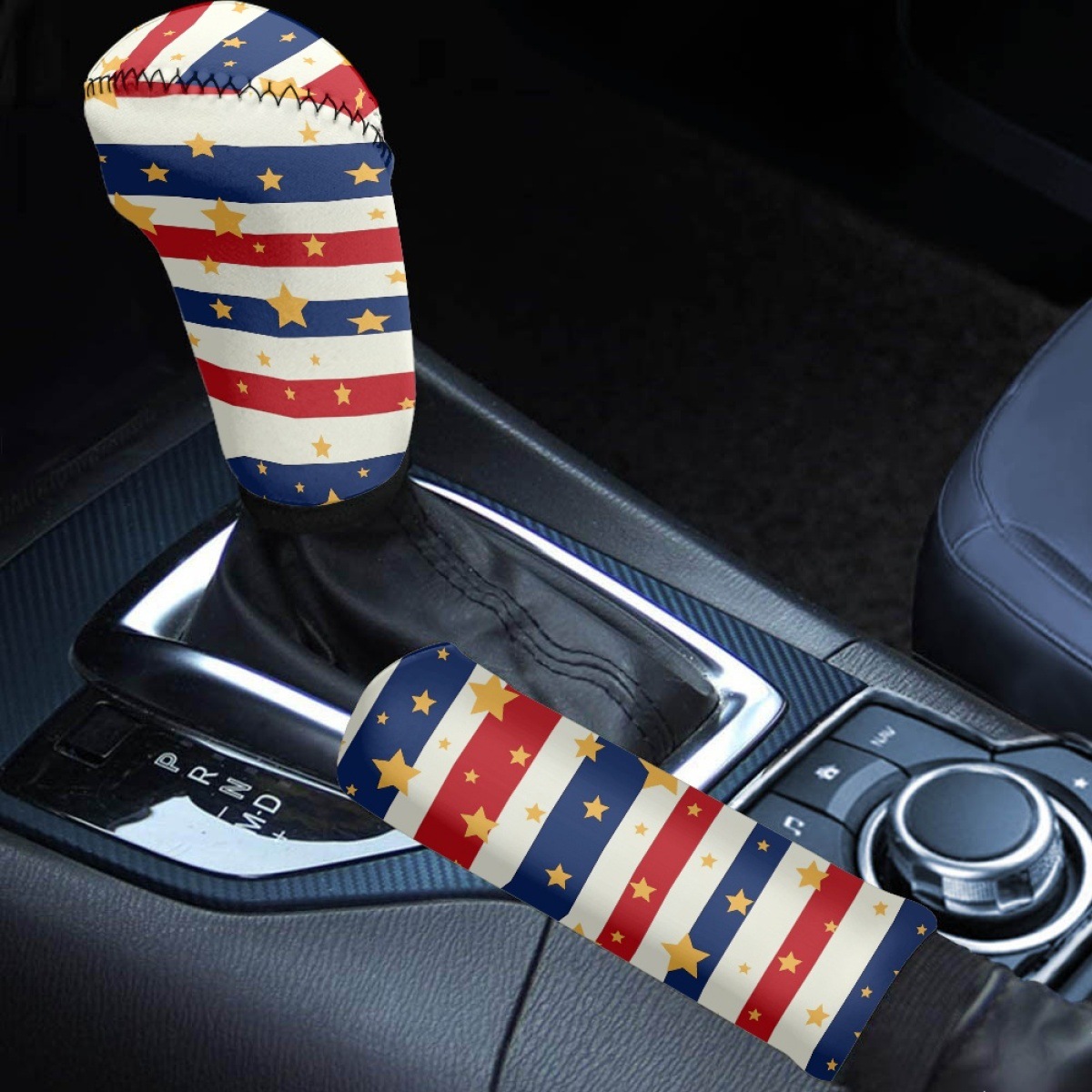 Amazon's Best-Selling Car Gear Shift Dust Cover with American Independence Day 250Th Anniversary Print, Custom Handbrake Protector