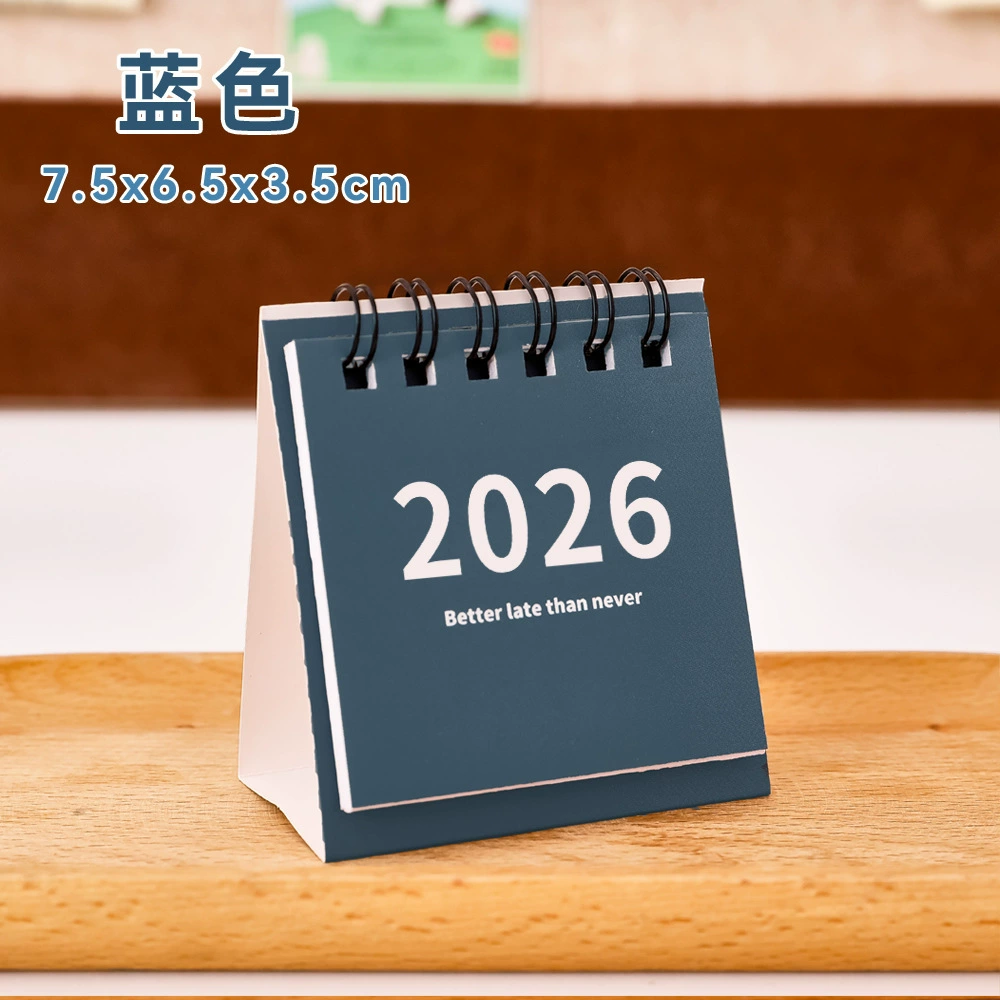 Календарь на стол 2026 год, настольные украшения, небольшой календарь, вдохновляющий текст для студентов, маленький подарок, креативный мини-планер календарь