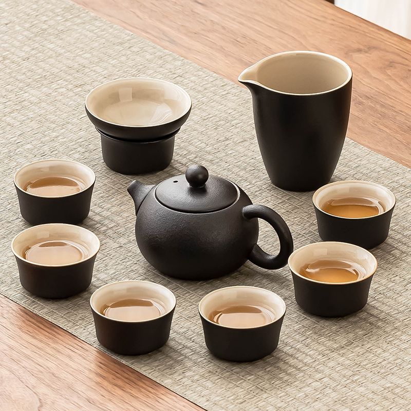 흑자 시시 찻주전자 10종 세트
