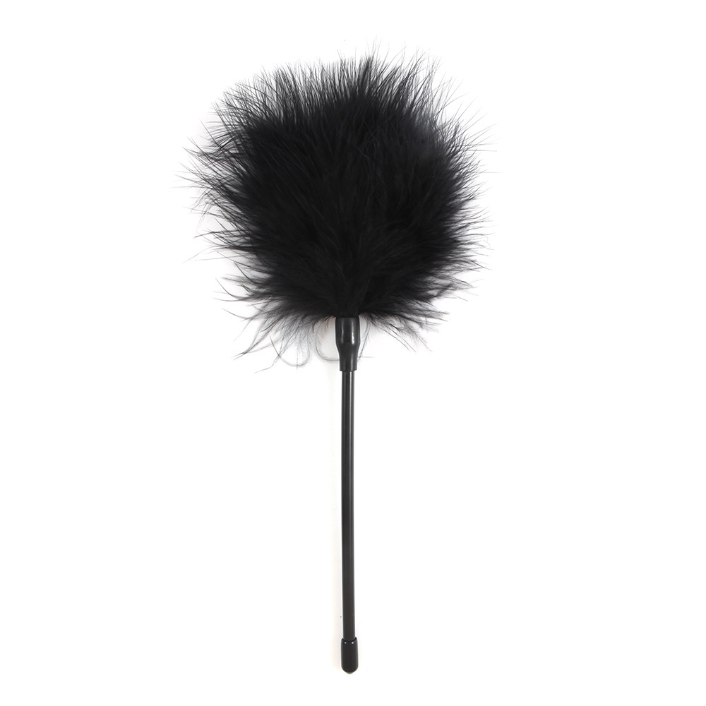 Adult Feather Teaser Stick for Couples, Soft Plume Sensory Play Toy, Red — detail image 4