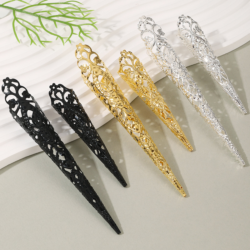 diy costume film and television drama court Queen armor Golden long nail cover thousand hands Guanyin finger cover accessories