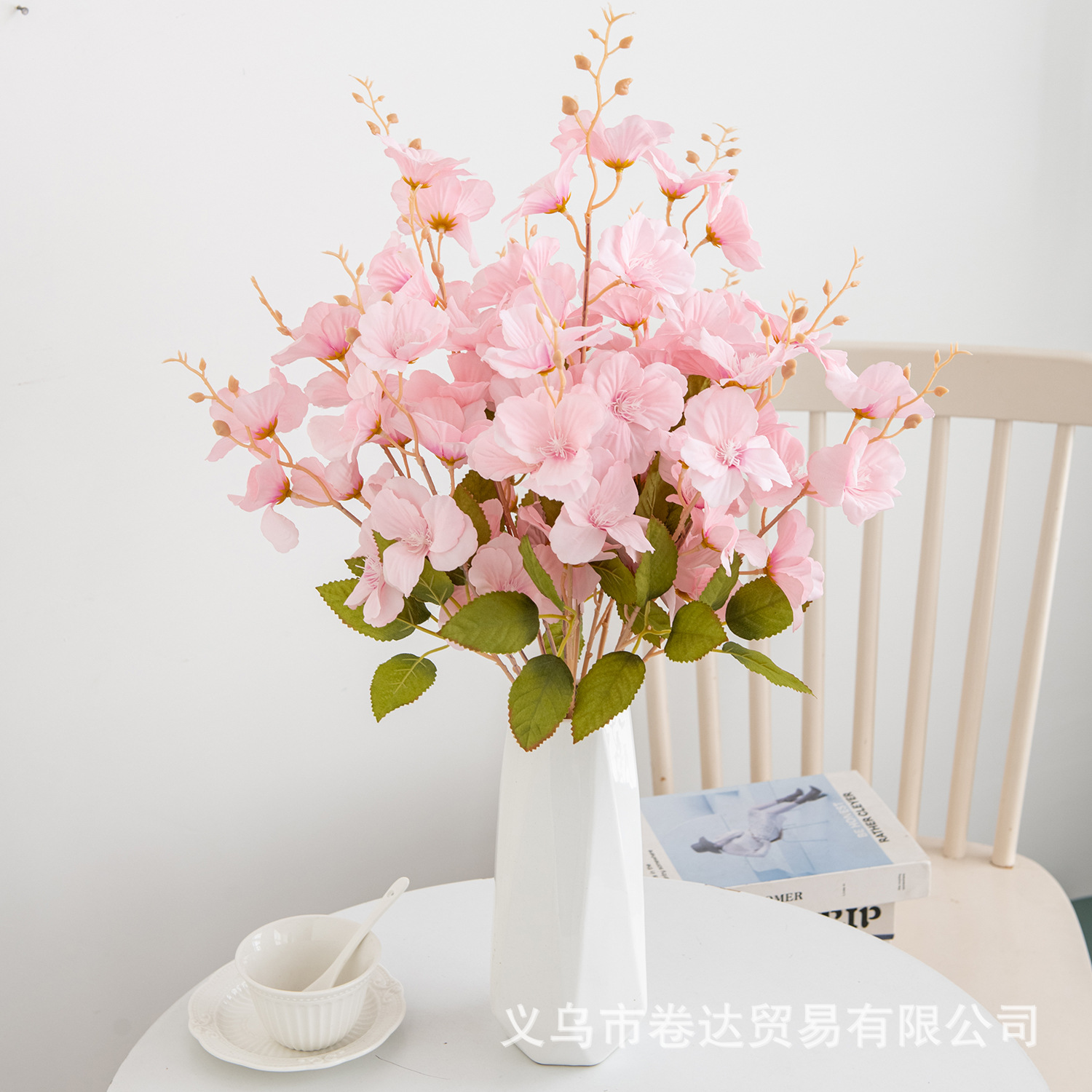 조화 5 포크 목련 조화 국경 간 웨딩 장식 홈 인테리어 사진 소품 국경 간 제조 업체 도매